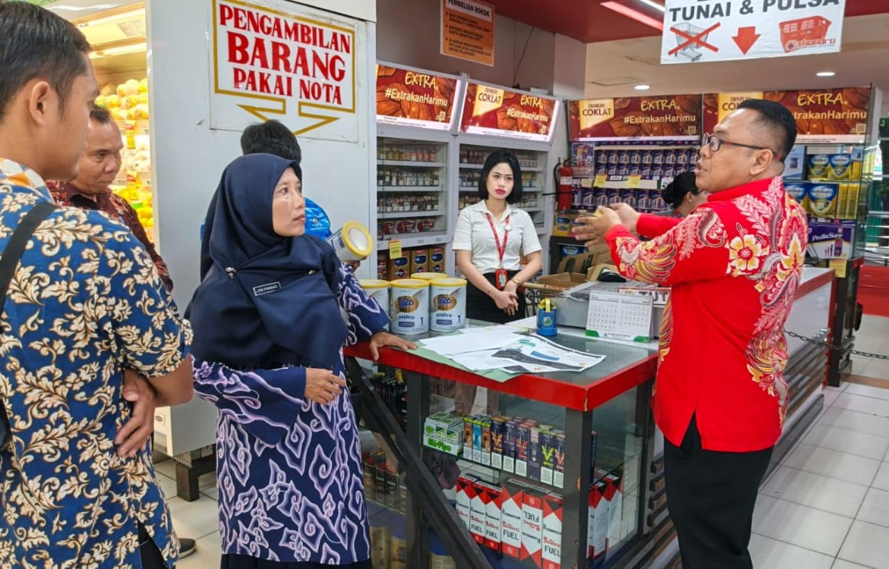 Dinas Perdagangan Metro Lakukan Sidak Produk Susu, 7 Ritel Modern Diperiksa Ini Hasilnya