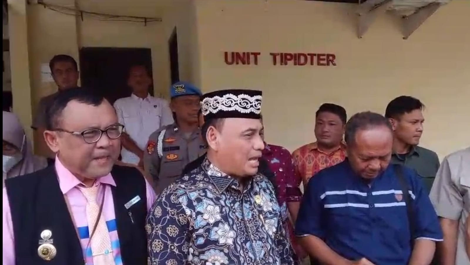 Wali Kota Metro Bambang Iman Santoso usai lakukan klarifikasi di ruang Satreskrim Polres Metro
