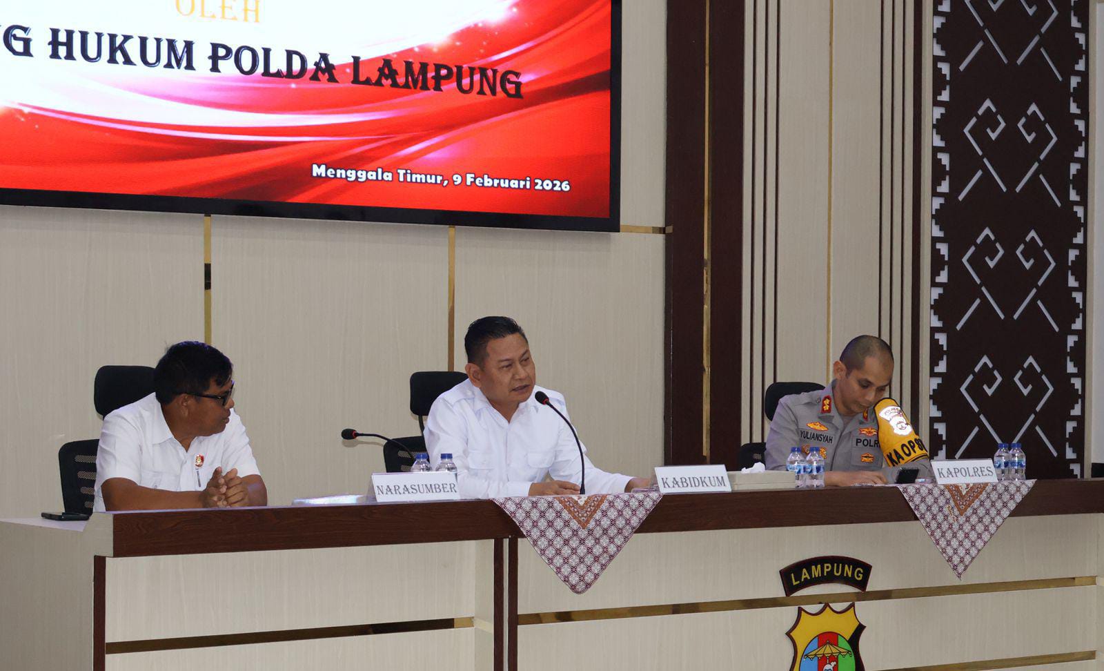 Diikuti 3 Polres, Bidkum Polda Lampung Sosialisasi KUHP Baru di Polres Tulang Bawang