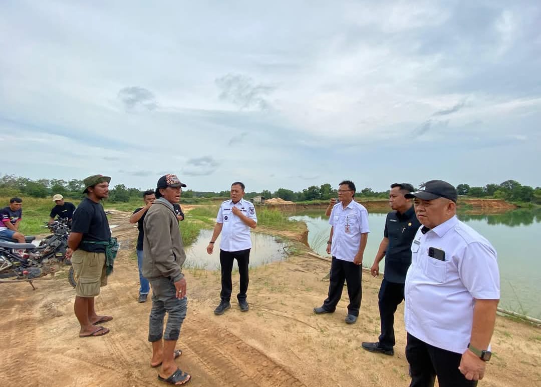 Pemkab Tulang Bawang Sidak Tambang Pasir, Aktivitas Dihentikan Sementara, Ini Alasannya