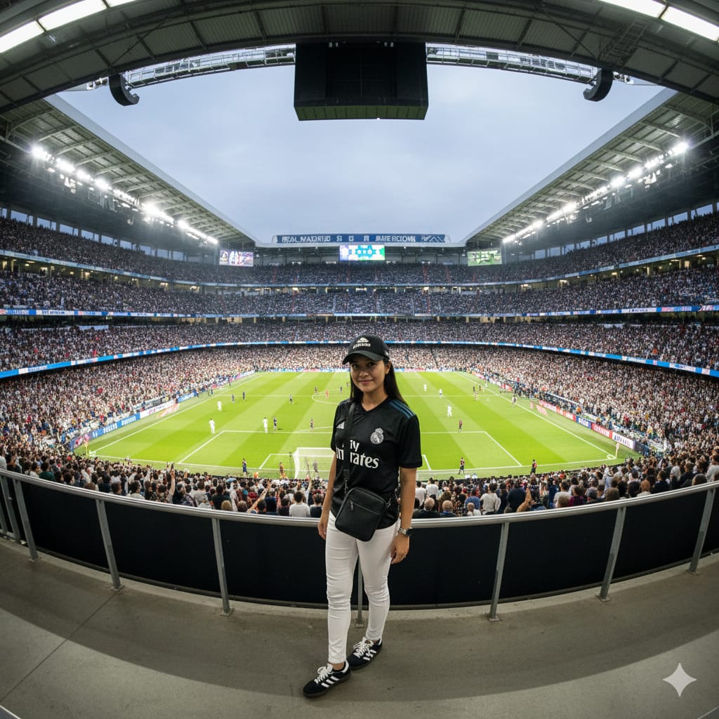 Bikin Foto Terlihat Profesional, Pakai Prompt Gemini AI Ini dan Dapatkan Foto Berlatar Stadion