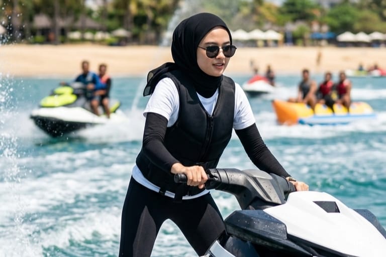 Wajah Glowing dan Cinematic Lewat AI, Begini Cara Bikin Foto Jet Ski di Lampung Jadi Ala Selebgram