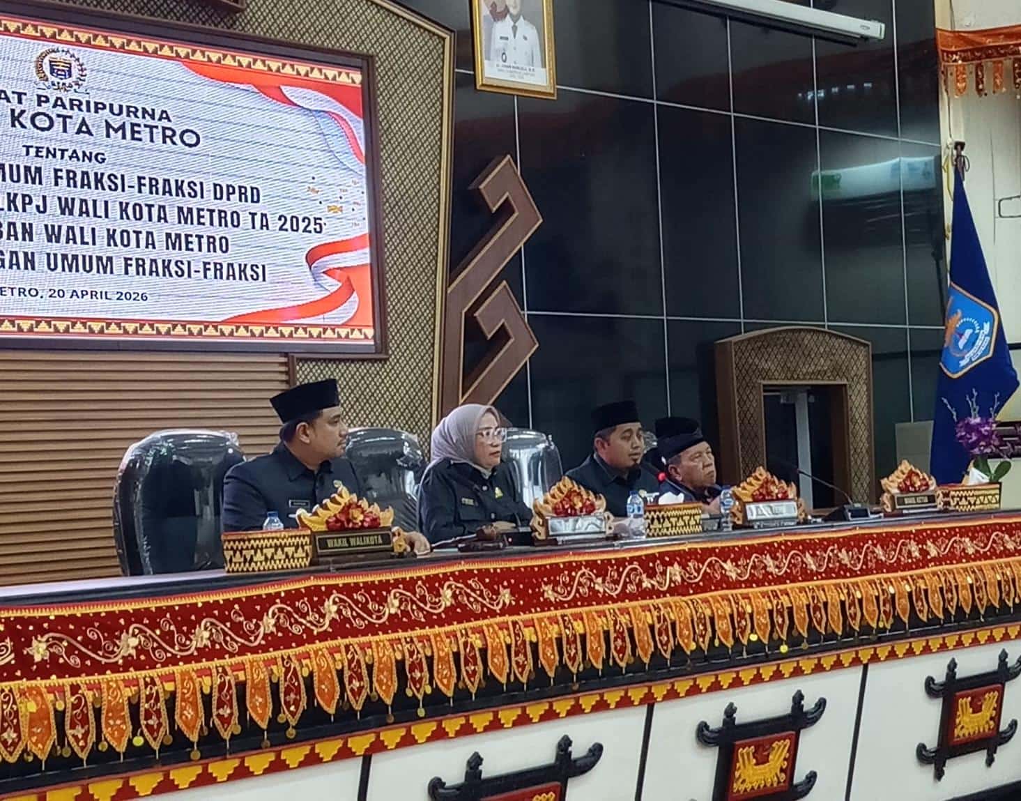 Paripurna LKPJ Metro Memanas, Dua Anggota DPRD Walkout Lantaran Wali Kota Tak Hadir