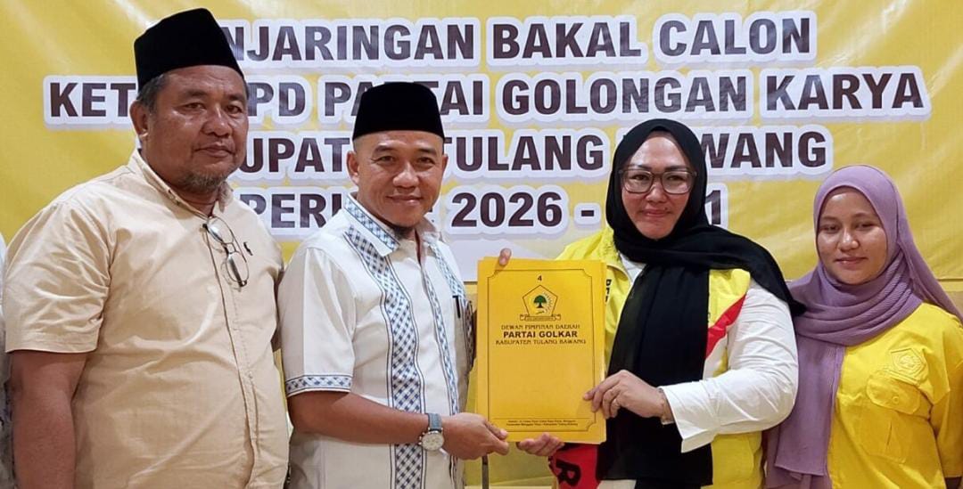 Putra Hanan A. Rozak Jadi Kandidat Pertama yang Daftar Bursa Calon Ketua Golkar Tulang Bawang
