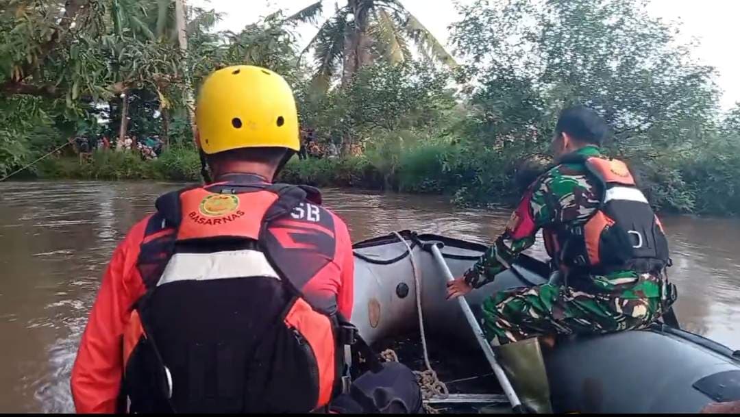 Bocah di Lamsel Hilang Terseret Arus Sungai Way Pisang, Tim SAR Beber Detik-Detik Korban Tenggelam