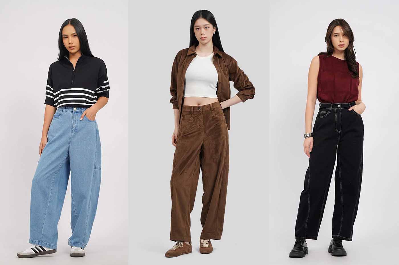 Barrel Pants Jadi Tren Besar 2025! Intip Sejarahnya, Cara Styling, dan Brand Lokal yang Wajib Coba!
